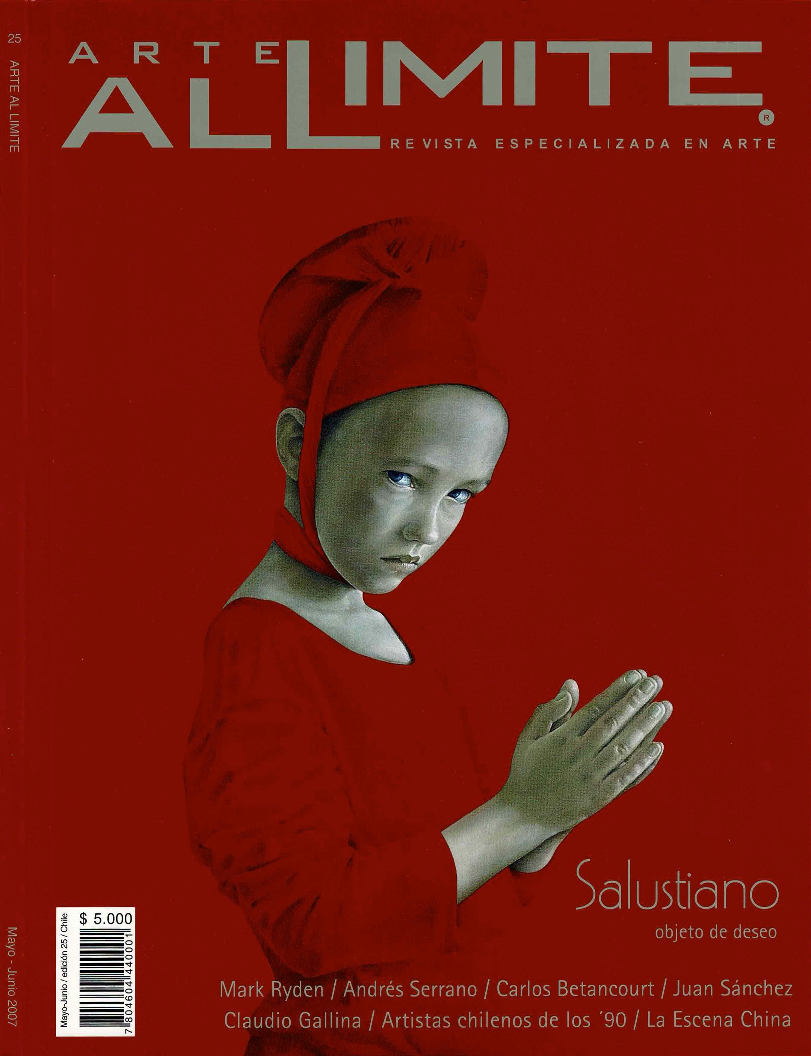 Craig Paul Nowak painting "History I" featured in 2007 May-June Issue25 Arte Al Limite Ad for MOKA Gallery
